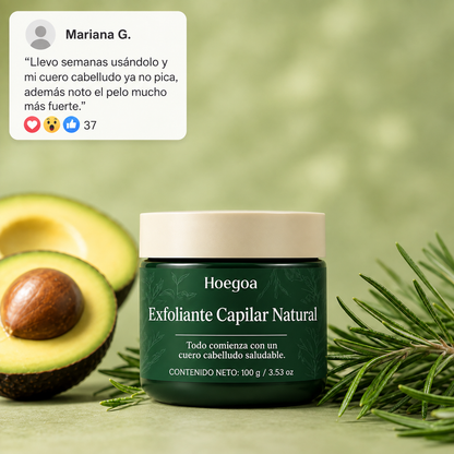 Exfoliante capilar natural